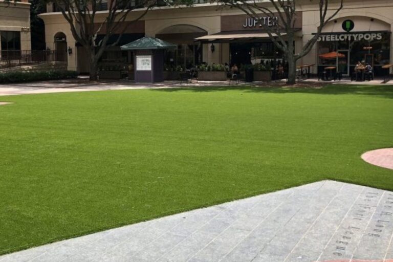 artificial turf for a plaza